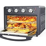 Air Fryer Toaster Oven Combo, 25 QT Air Fryer 7-in-1 Convection Toaster Oven with Air Fryer, Roast,...