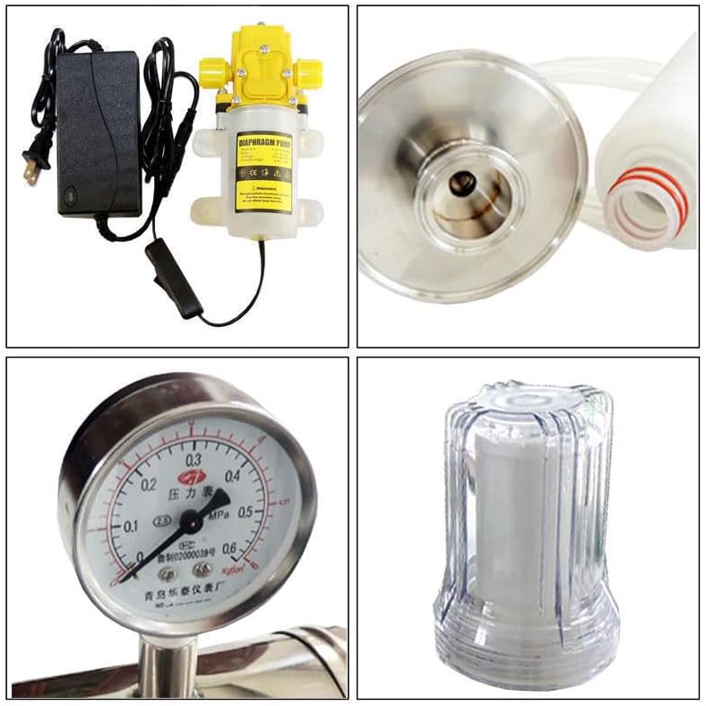 New Electric Stainless White Spirit Moonshine Still Wine Strainer Filter Kits
