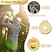 GEYGIE The Golf Father Black Gold Golf Ball Marker with Magnetic Hat Clip, Golf Accessories for Men Women, Golf Gift for Men Women Golfer, Birthday Retirement Gift for Dad Grandpa Golf Fan(B)