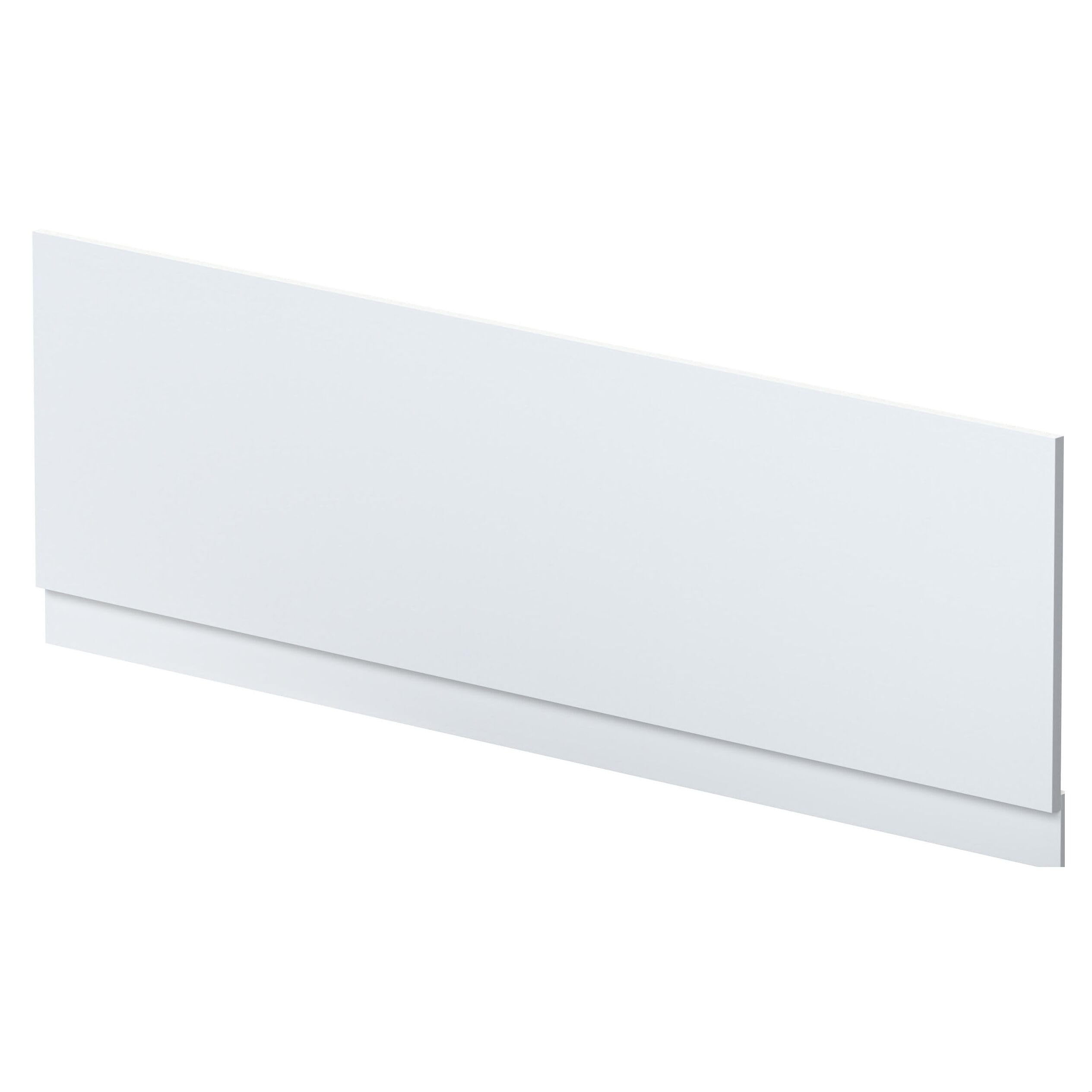 Balterley Satin White Front Bath Panel Covering With Plinth 1700Mm, Mdf Bath Panels, Satin Finish, Straight Front Bathroom Panels For Bathtub, Water Resistant Side Panel For Bathroom Baths (White)