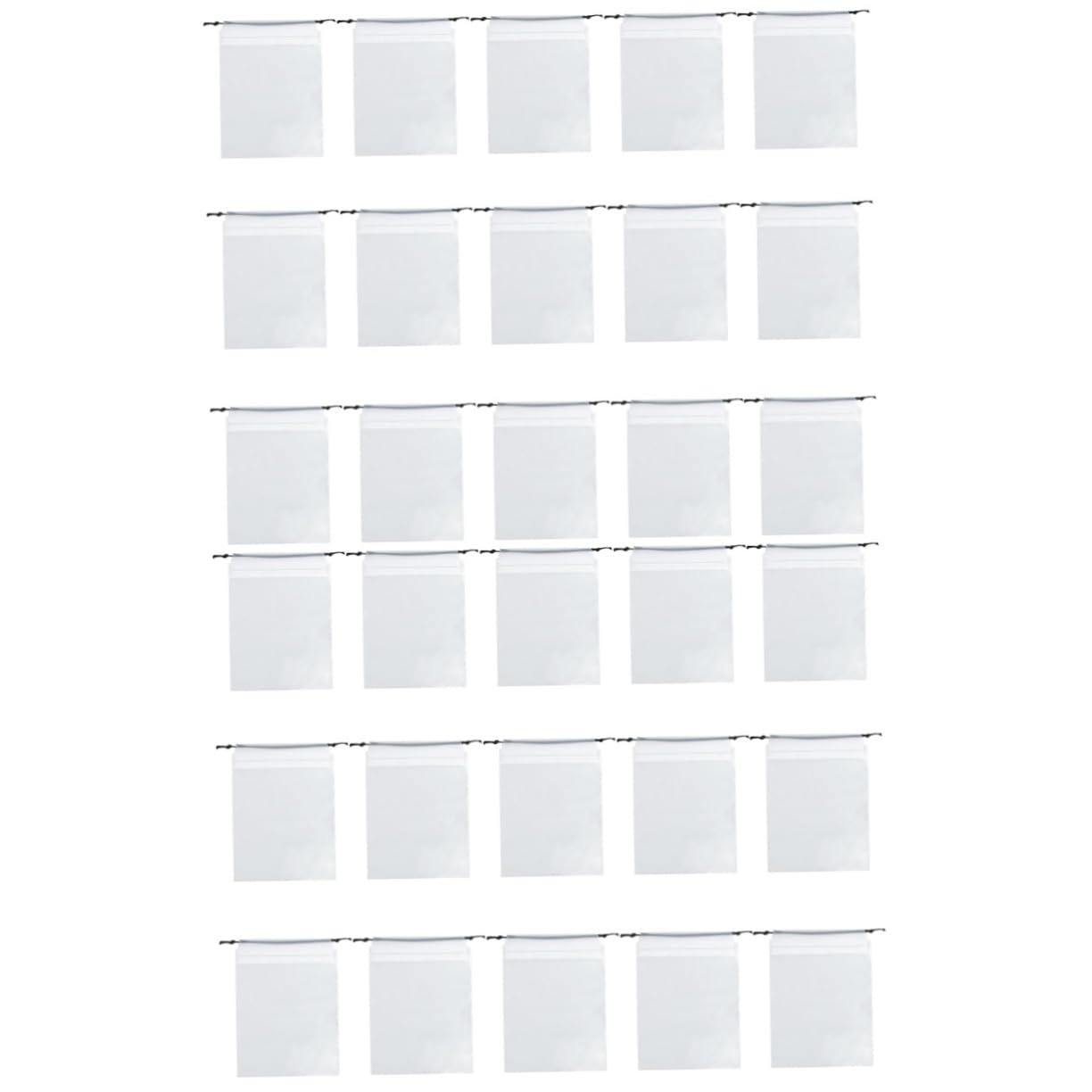 ifundom 30 Pcs Frosted Storage Bag Toys Receive Bag Drawstring Bags Toys for Infants Infant Toy Storage Bags Waterproof Toy Storage Container Pe Child White Water Proof Small Toy