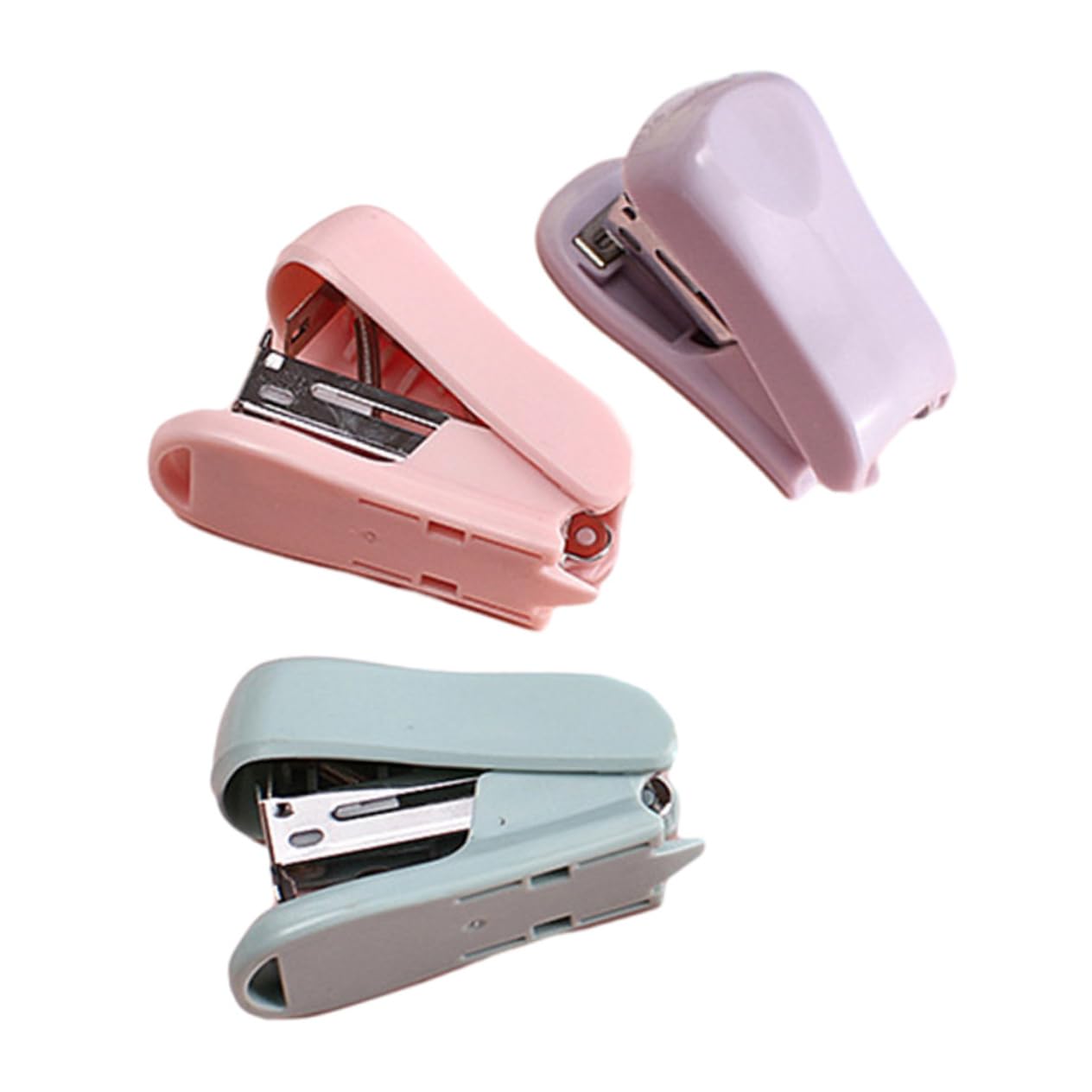 DOITOOL 5 Set Mini Stapler Maneggevolper Ufficio Kit Graffettatura Pratica Per Stationery E Decorazione Desktop 3 Pezzi * 5