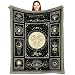LSEOMIO Aries Gifts for Women/Men, Aries Zodiac Horoscope Constellations Astrology March April Birthday Decorations Gifts Throw Blanket 60"X50"