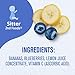 Gerber Stage 2 Baby Food, Banana Blueberry Puree Pouch, 2 Servings of Fruit, No Added Sweetener, No Artificial Colors or Flavors, 12-Pack