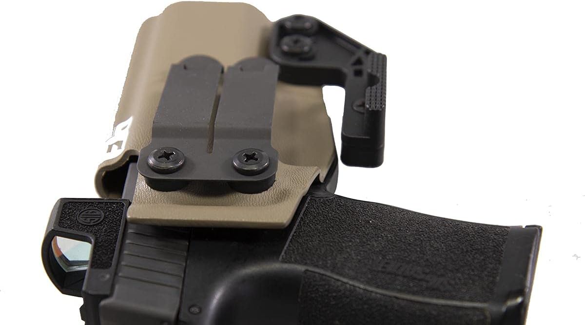 FDO Industries IWB Kydex Holster Compatible with Sig P365XL -Discreet Carry Concepts 1.5" Metal Monoblock Gear Clip - Optic Cut - The Paladin Series - Made in USA