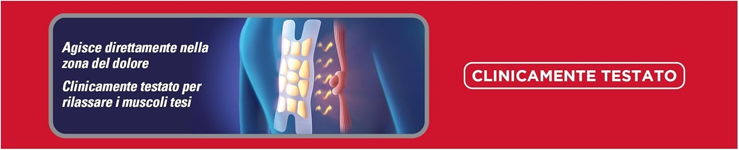 ThermaCare Versatile XL Fasce Autoriscaldanti a Calore Terapeutico per Dolore Diffuso, 8 Ore Calore Costante, 2 Fasce Monouso