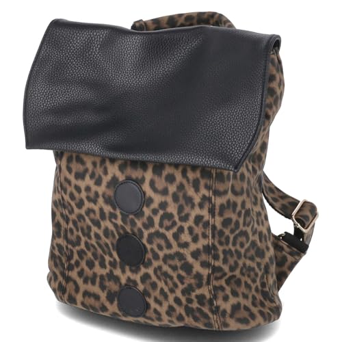 Rieker H1357, Bolso de Mano de Mochila Mujeres, Leo-Print, Small