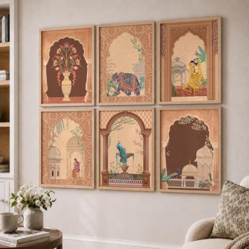 Image of kotart - Pichwai Wall Art Home Decor For Living Room Bedroom Office | Poster With Frame (14X20 Inch, B)