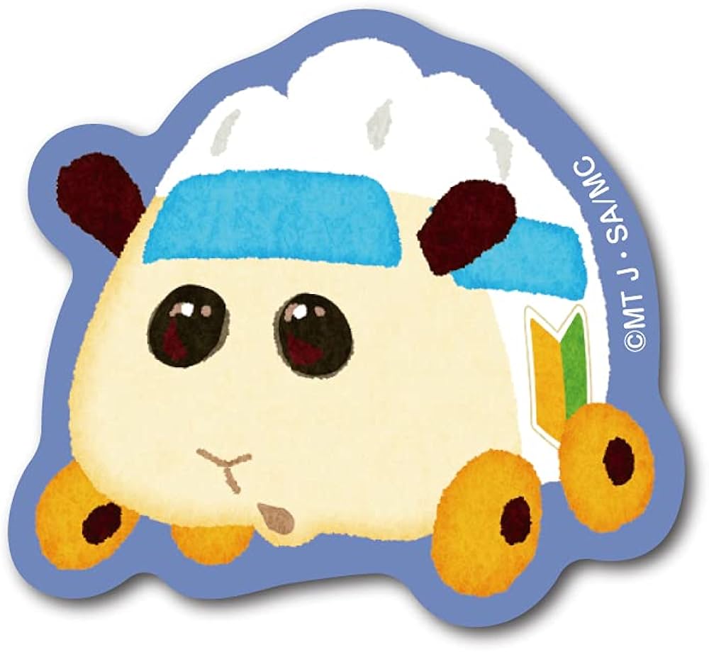 Amazon | PUI PUI モルカー イラストステッカー アビー 青 ミニ