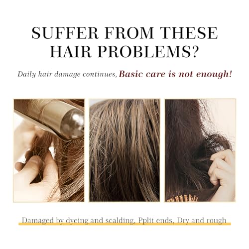 LAIKOU Moroccan Argan Oil Hair Care Set, Hair Essential Oil and Hair Mask Set for Deep Nourishment and Shine, Repairs Dry, Frizzy & Damaged Hair, Nourishing Treatment Products, Gifts For Women Men - Image 4