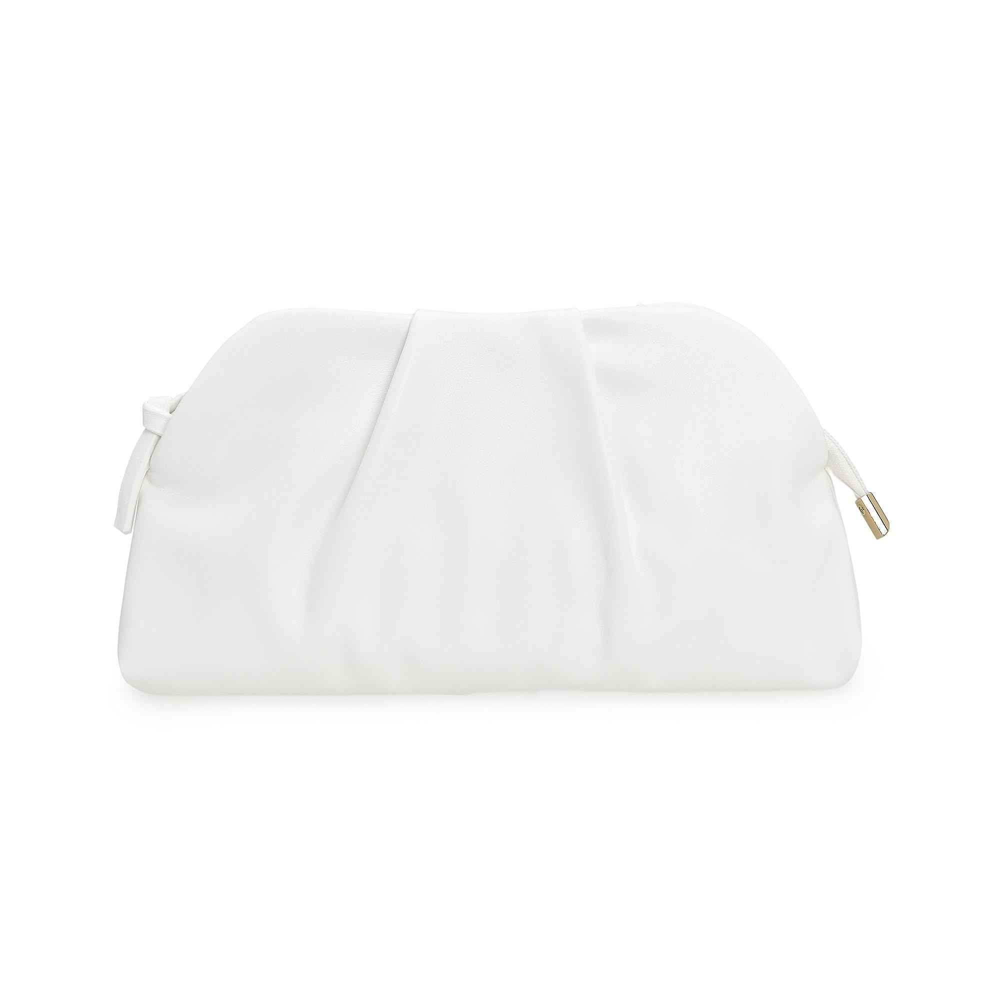IXEBELLA Dressy PU Clutch Purse for Women Formal Soft Pleated Vegan Leather Evening Bag for Wedding/Prom/Cocktail Party