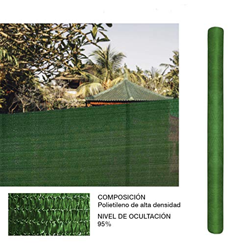 Comercial Candela Rollo de Malla de sombreado Verde 1x10 Metros