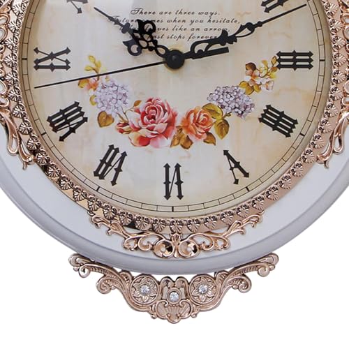 Horloge murale double face artistique blanche à deux rotatifs - 3
