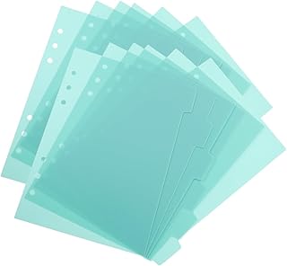 TEHAUX 12Pcs Blocos De Notas Livro De Notas Clipes De Fichário De Páginas Coloridas Marcadores Divisores De Marcadores De Bloco De Notas Índice De Etiquetas Classificadas Guias De Bloco