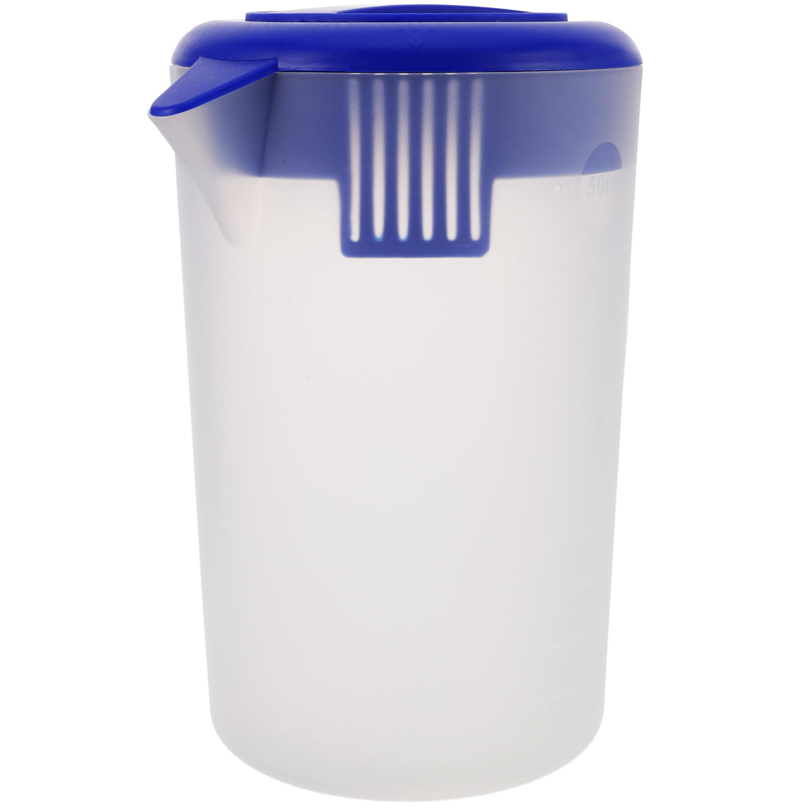 Brocca D’acqua in Plastica Opaca da 5 Litri con Coperchio e Maniglia Comoda, Brocca Multiuso per Ristoranti, Bar e Uso Domestico, per Tè, Succhi e Bevande Fredde