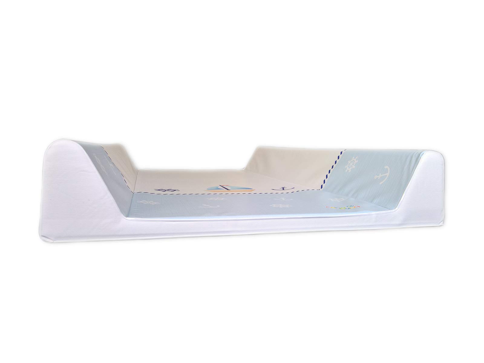 Ceba Baby Cambiador Bebe para Cuna Impermeable para Niños y Niñas - Papa Bear White 70x50 cm