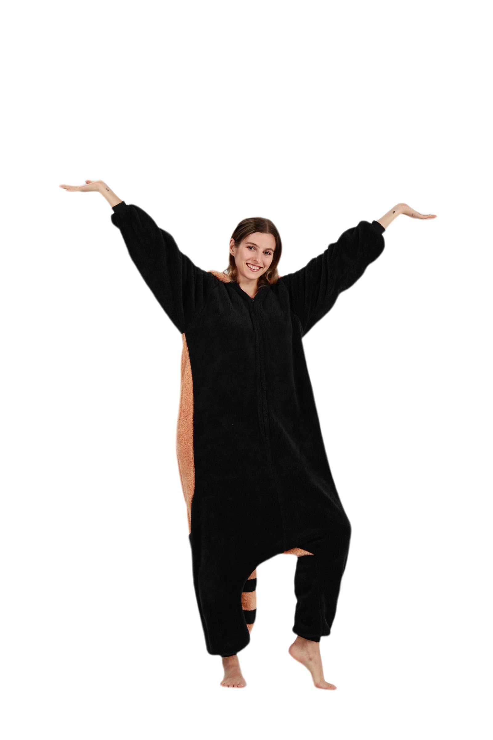 Unisex Pigiama Animale Cosplay Carnevale Halloween Costume per Uomo Donna One Piece Sleepwear