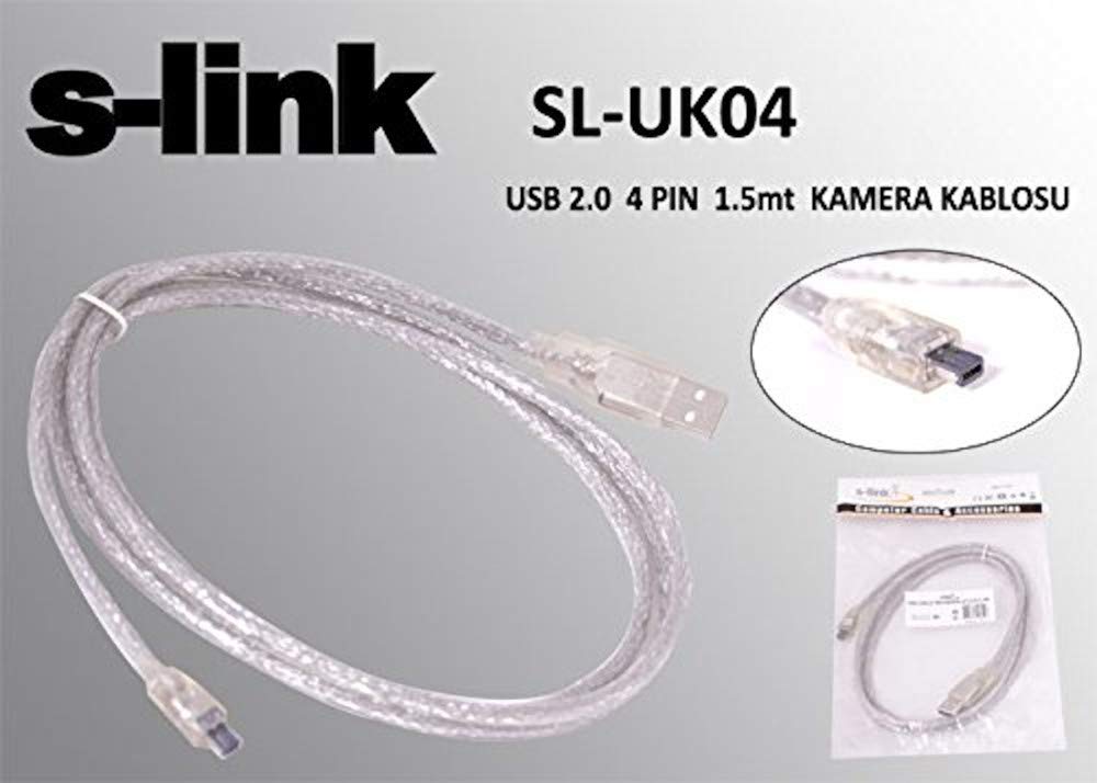 S-link SL-UK4 Usb2.0 1.5m 4Pin Kamera Kablosu