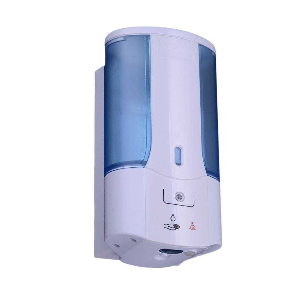 Dispenser di Detersivo per Shampoo Disinfettante per Mani con Sensore Touchless per Erogatore di Sapone Automatico 400 Ml Montato A Parete per Cucina del Bagno Blu