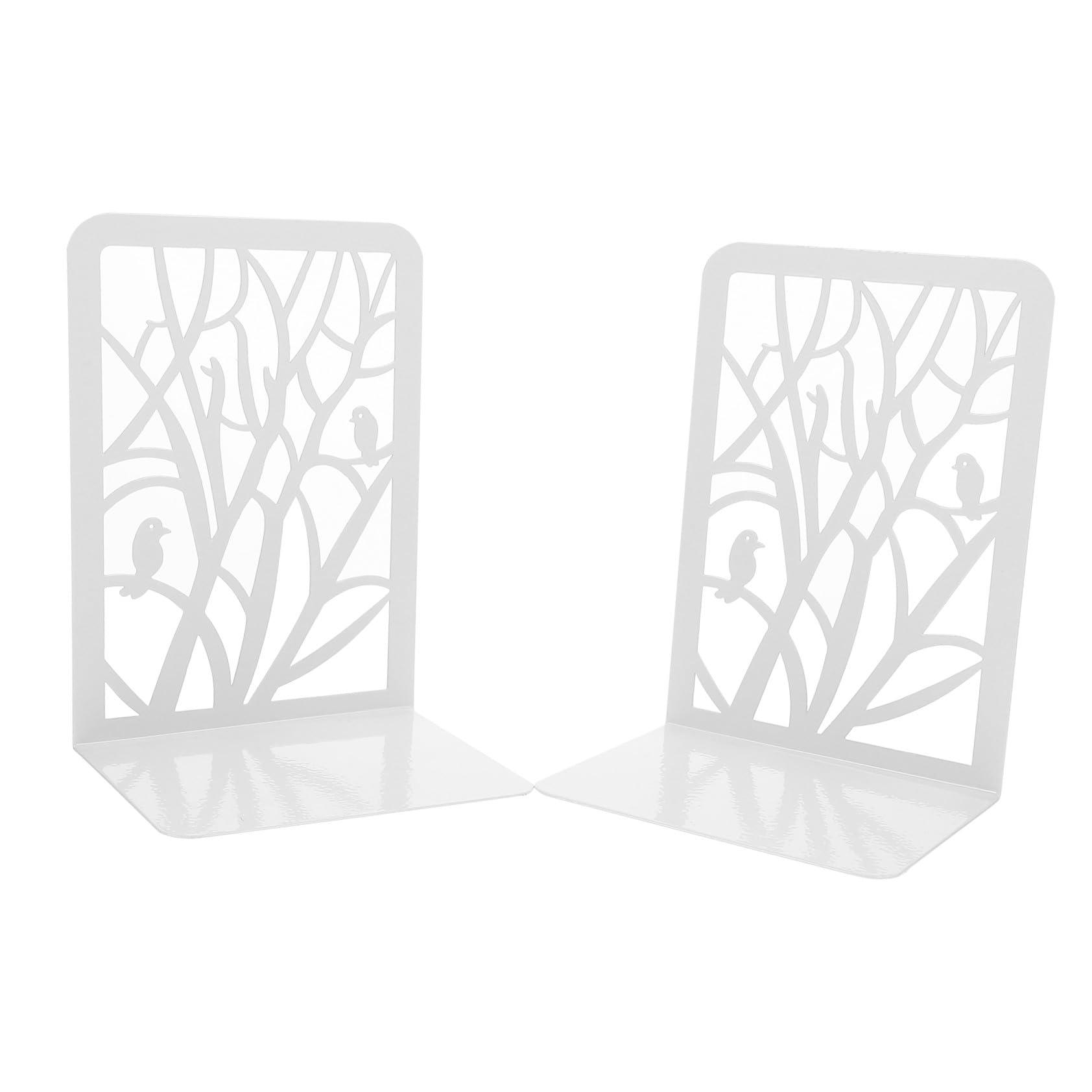 POPETPOP 2 pezzi Fermalibri in Metallo Resistente per Mensole e Scrivania Design e Stabile Supporto Libri Decorativo e Funzionale per Casa e Ufficio