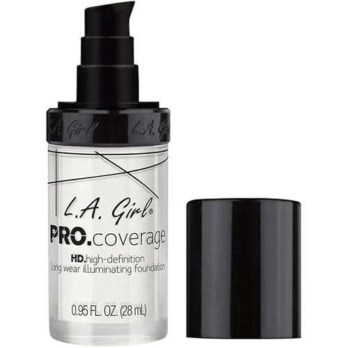 L.A. Girl Pro Coverage Liquid Foundation, White, 0.95 Fl Oz