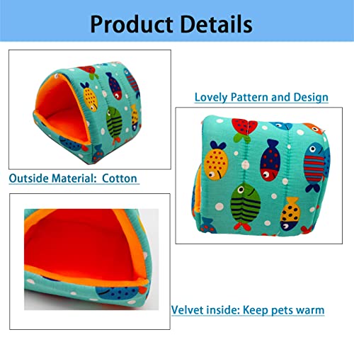 Simpcozy-Hamster-Bed-Crystal-Cotton-Wool-Warm-Hamster-Tent-Cute-Cartoon-Design-Indoor-Small-Animal-bed-for-Hamster-Syrian-Hamster-Gerbil-Guinea-Pig-Golden-Silk-Bear-Chinchilla-Colorful-Fish-L