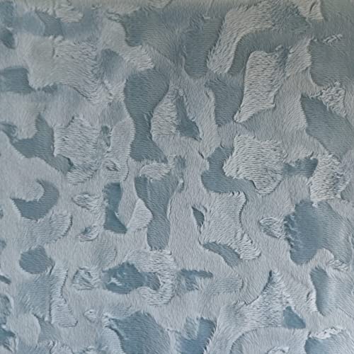 Fausse fourrure Velboa bleu poudré tissu haut de gamme de 500x150 cm