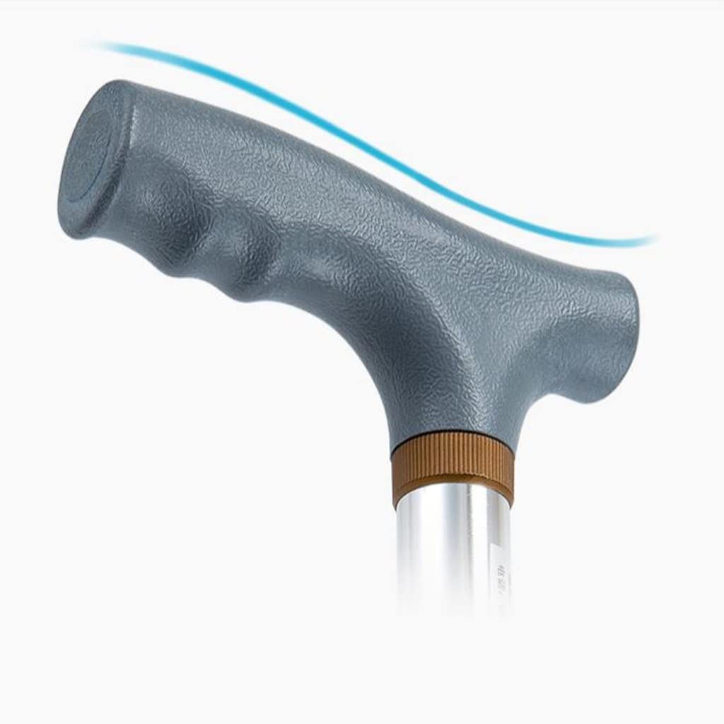 GCX- Muletas for Ancianos con bastón de Cuatro Patas, bastón Antideslizante, bastón telescópico Ligero con Cuatro Esquinas Firma