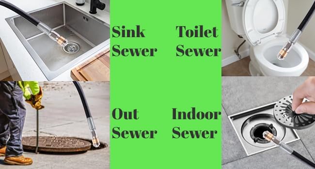 Miniatura 8 de Kit de boquillas de manguera para lavadora a presión de 25 pies, 5800 PSI, drenaje de alcantarillado NPT de 18 pulgadas, rotación de conexión