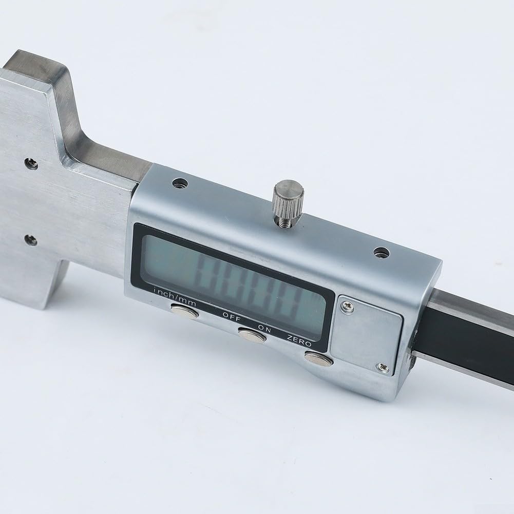 Righello per chitarra digitale, calibro di altezza, per installazione, riparazione, manutenzione, liutaio, tascabile, finitura argento