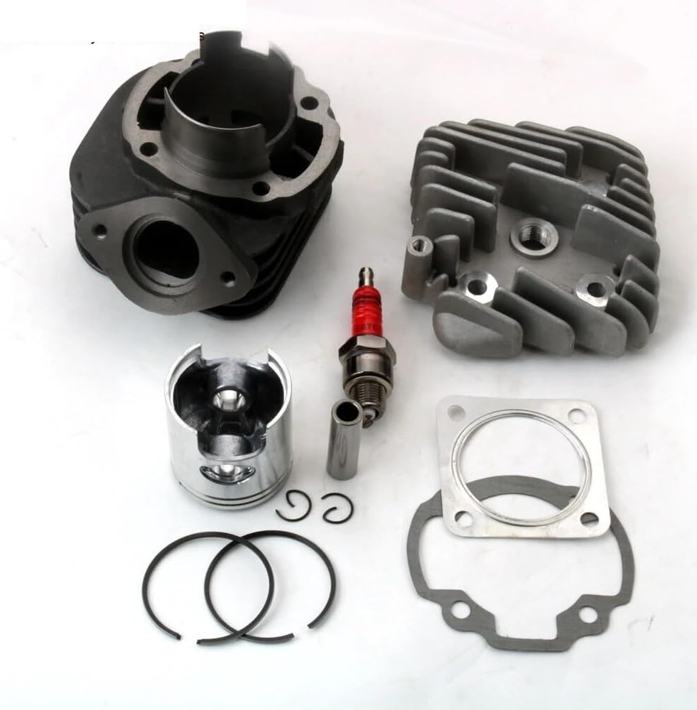 Scooter 70cc Big Bore Cylinder Kit & Head For D-i-o AF34 AF35 ZX50 47mm 2-Stroke Engine Parts, NyZyL123