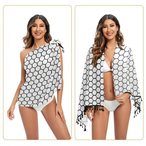 Traje de baño mameluco blanco y negro ideal para tardes de playa casual 6