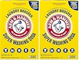 ARM & HAMMER Super Washing Soda Household Cleaner and Laundry Booster, Versatile Natural Home Cleaner, Powder Laundry Additive, 55 oz Box (Pack of 2)