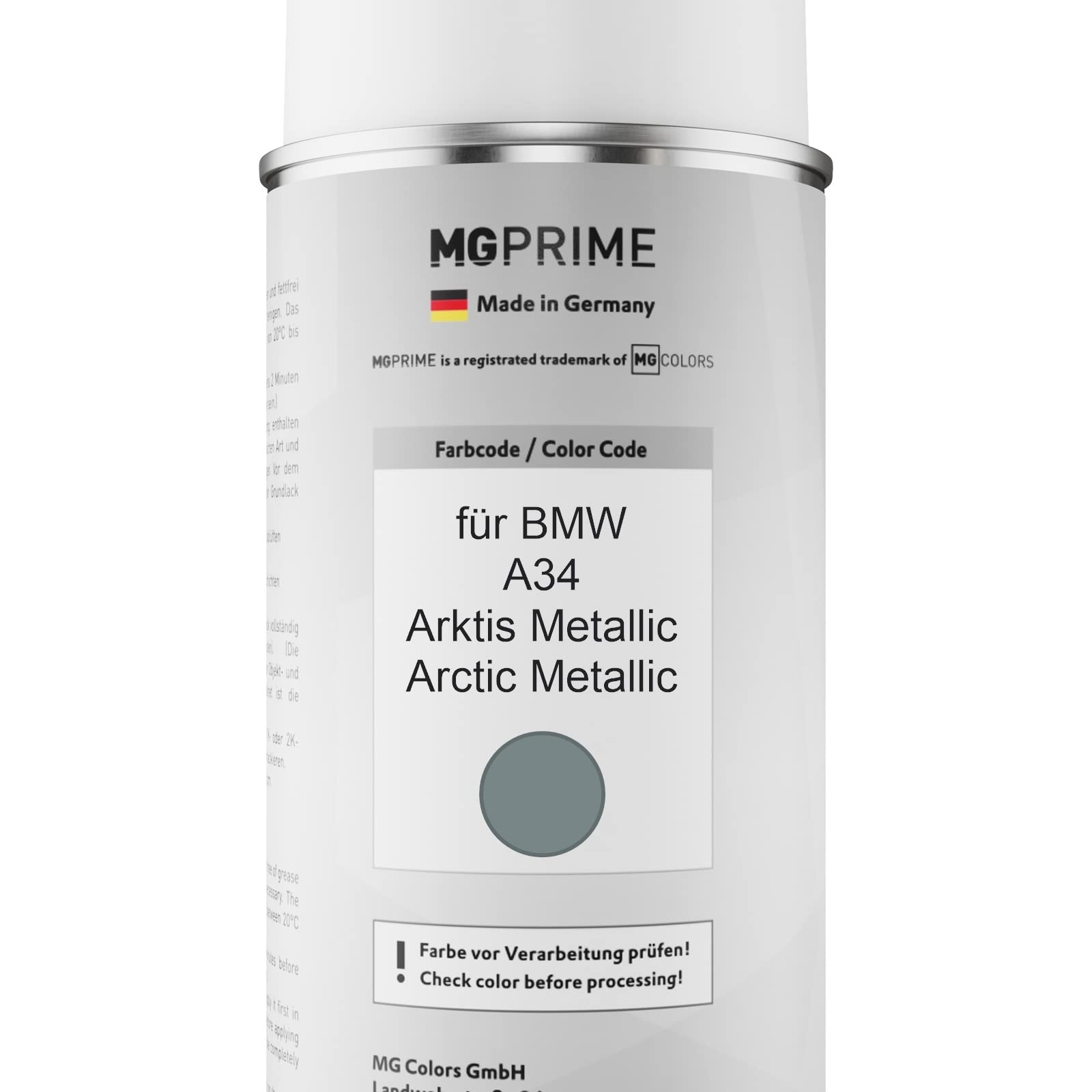 Vernice per auto Bombolette spray 2K per BMW A34 Arktis Metallic Arctic