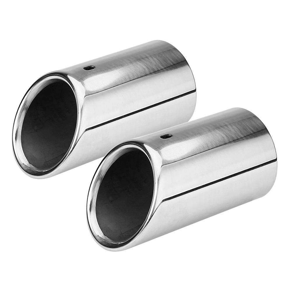 Embout de pot d’échappement,Tuyau d’Echappement Embout D'Échappement Silencieux pour B8 2007-2014 1 paire endrohre+embout échappement +embout échappement embout