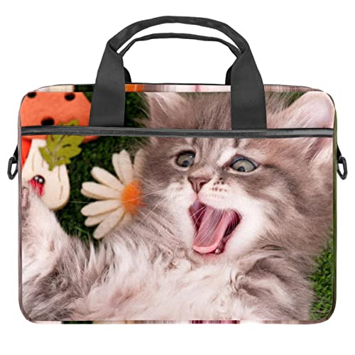 Sac bandoulière ordinateur 13 à 14 pouces motif chat pour transporter votre PC portable au quotidien