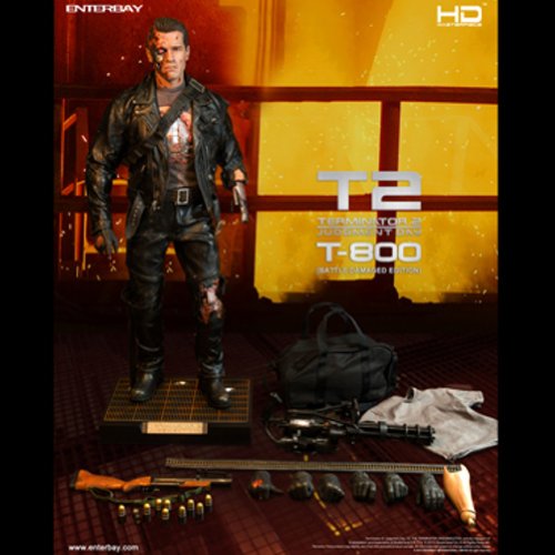 Enterbay Battle Damaged Version Terminator 2 T-800 Hd Masterpiece Action Figure #TOP5