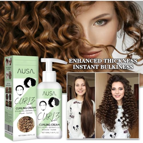 Tkekruh 2pc Espuma Rizos 50ml, Volumizing Hair Styling Mousse, Define e Hidrata el Rizo, Para Rizos Naturales y Cabello con Permanente, Para Más Volumen y Cabello Rizado Definido, Haarpflege - imagen 2