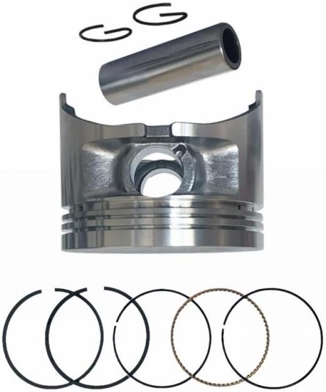 MZ300 78mm Piston Kit Compatible with EF4600 MZ300 5KW Engine Generator Includes Piston Rings Pin Clip Assy Replacement