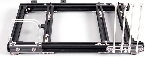 M-ATX MATX ITX Computer Open Air Case Bracket Aluminum DIY Bare Frame, Personality DIY Chassis Bracket Open Chassis,PC Test Bench(Black)