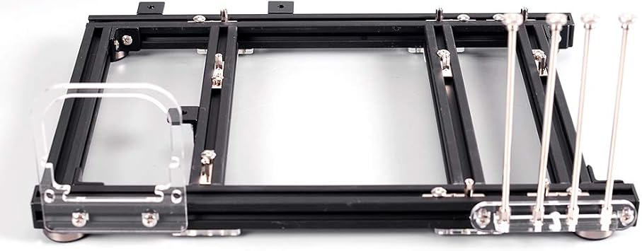 M-ATX MATX ITX Computer Open Air Case Bracket Aluminum DIY Bare Frame, Personality DIY Chassis Bracket Open Chassis,PC Test Bench(Black)