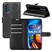 Produktbild betterfon Motorola Moto E32 / E32s Hülle Handy Tasche Handyhülle Etui Wallet Case Schutzhülle mit Magnetverschluss/Kartenfächer für Motorola Moto E32 / E32s Schwarz