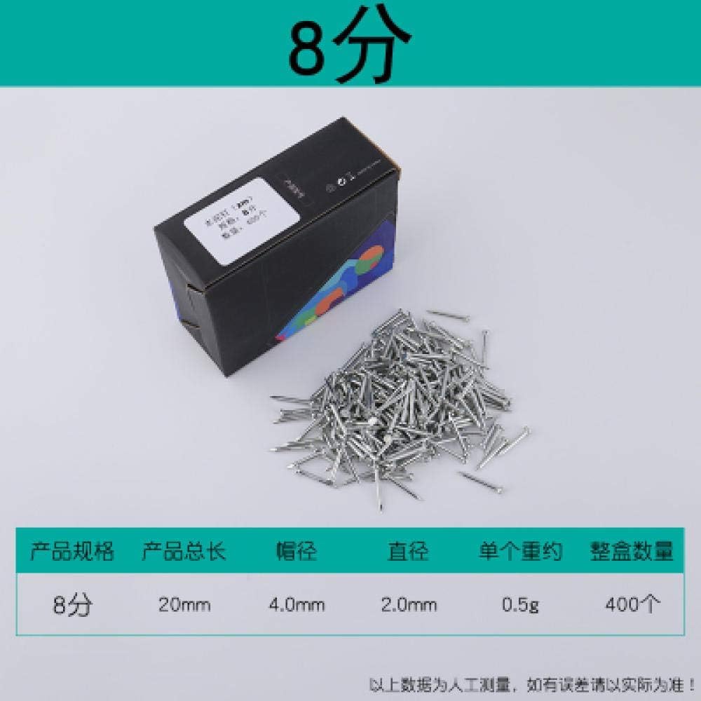 50 Uds. Clavos de acero de cabeza plana endurecidos for sujetadores de perchas de pared de hormigón(D4*L40MM)