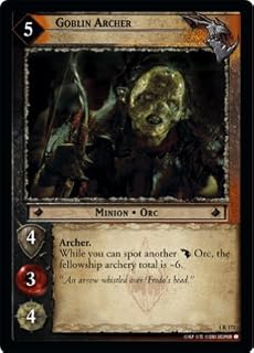 LOTR TCG FOTR FELLOWSHIP FOIL GOBLIN ARCHER 1R172