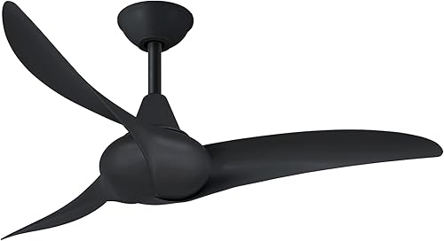 MINKA-AIRE F854-CL Wave Ventilador de techo de 44" con control remoto en acabado carbón