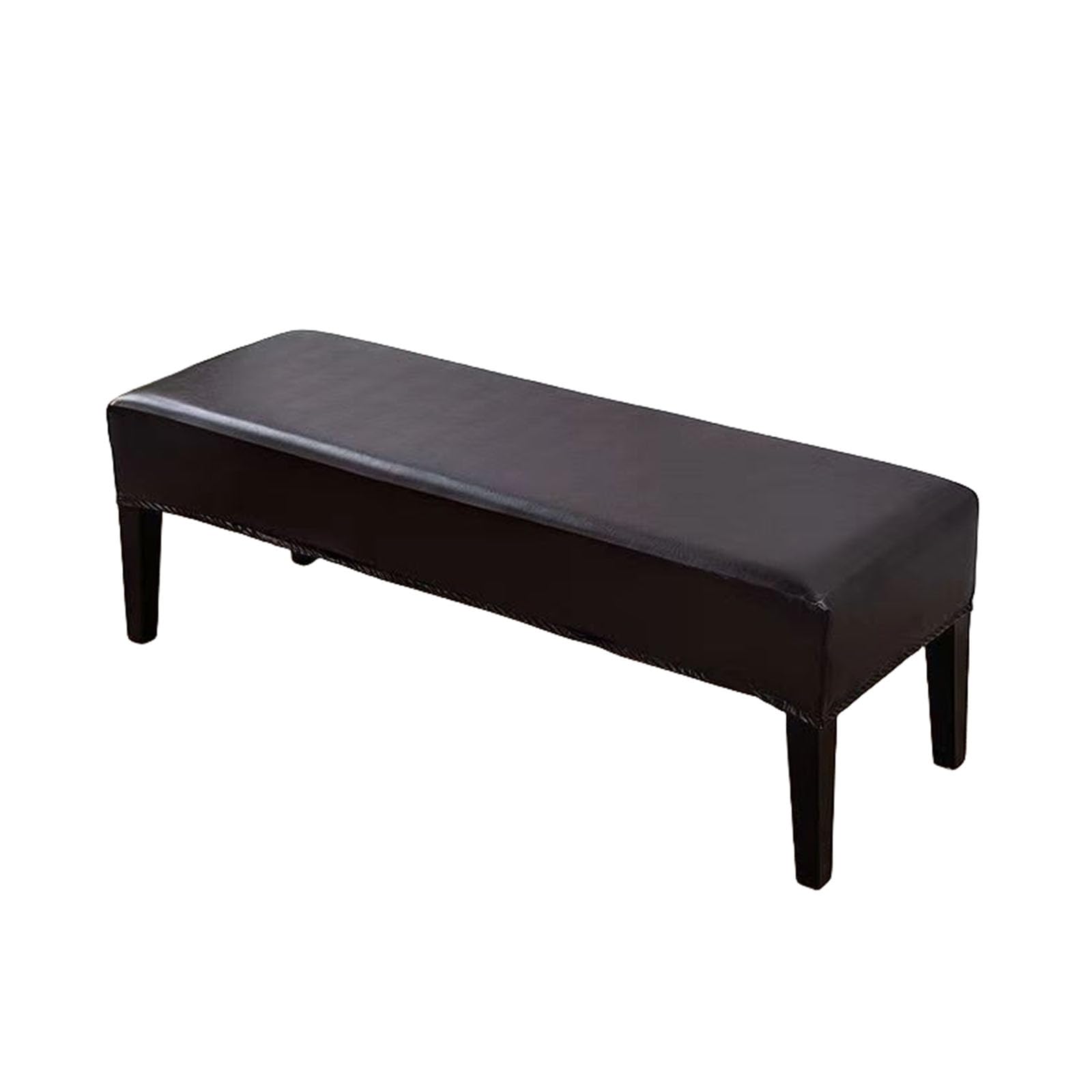 Housse de banc imperméable en cuir extensible café protège et sublime votre salle à manger