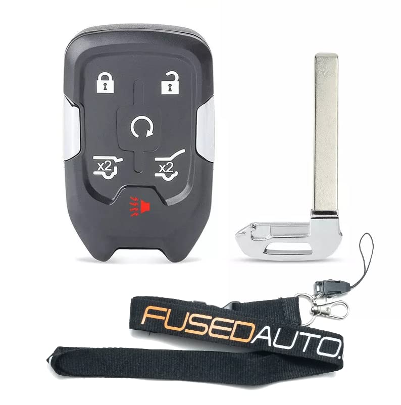Replacement Car Key Fob Smart Proximity Keyless Entry Remote Control Compatible for GMC Yukon XL Denali Chevy Suburban Tahoe 2015 2016 2017 2018 2019 2020 HYQ1AA ‎13580804 315MHz Self-Programmable