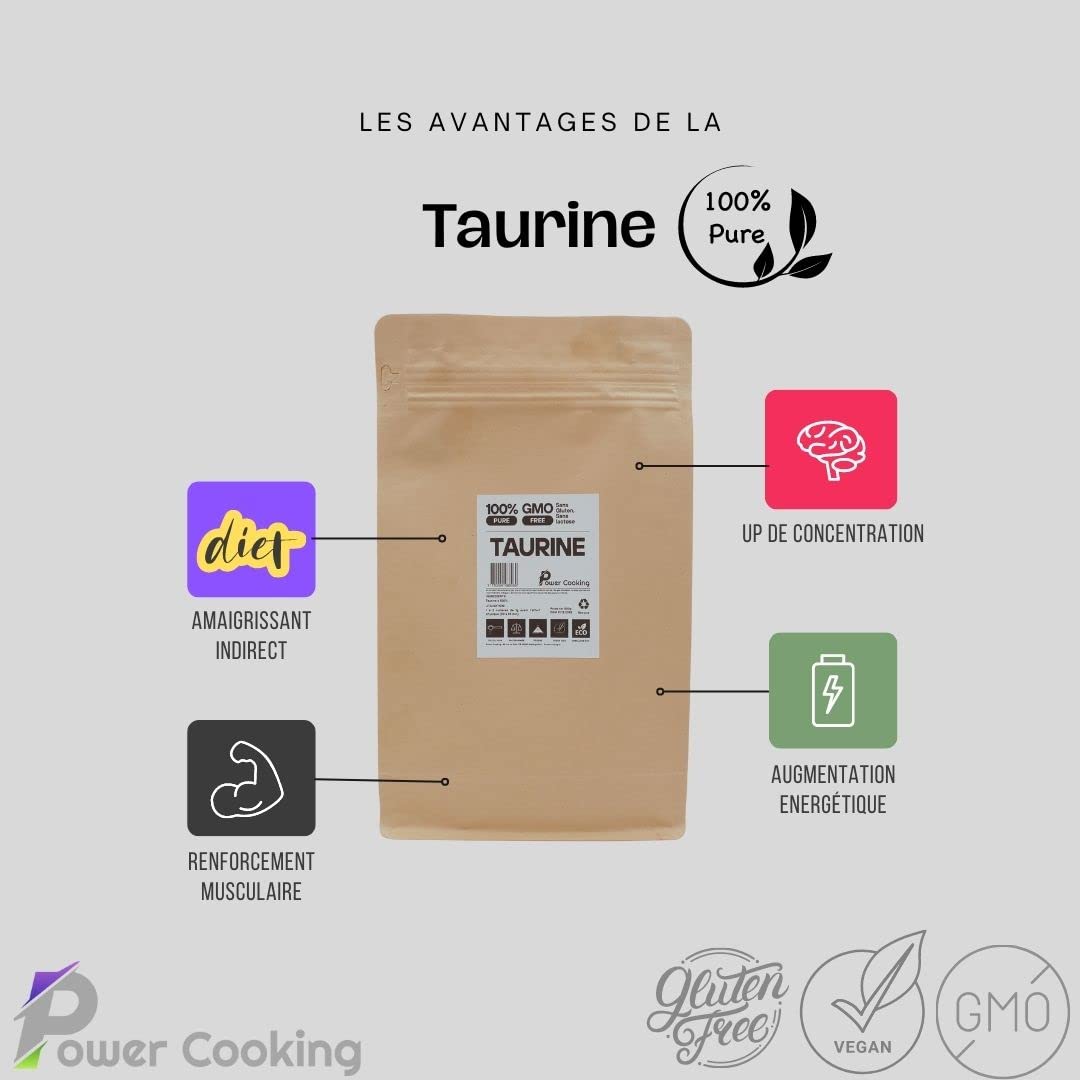 Taurine Pure poudre 500g | Power Cooking |
