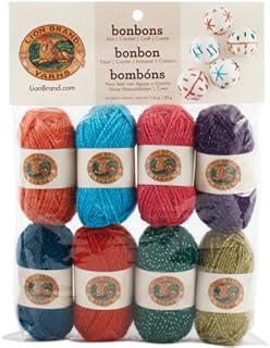 Lion Brand Yarn Company 1-Piece Bonbons, Celebrate, Multi-Colour,8 x 38.3 yd/35 m