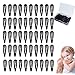50pcs Mollette per Capelli Clip Forcina in metallo femminile, Forcina per bambini, 5CM Nero Fermagli per Capelli in Metallo, Capelli Antiscivolo Accessori per Bambini, Ragazze Donne